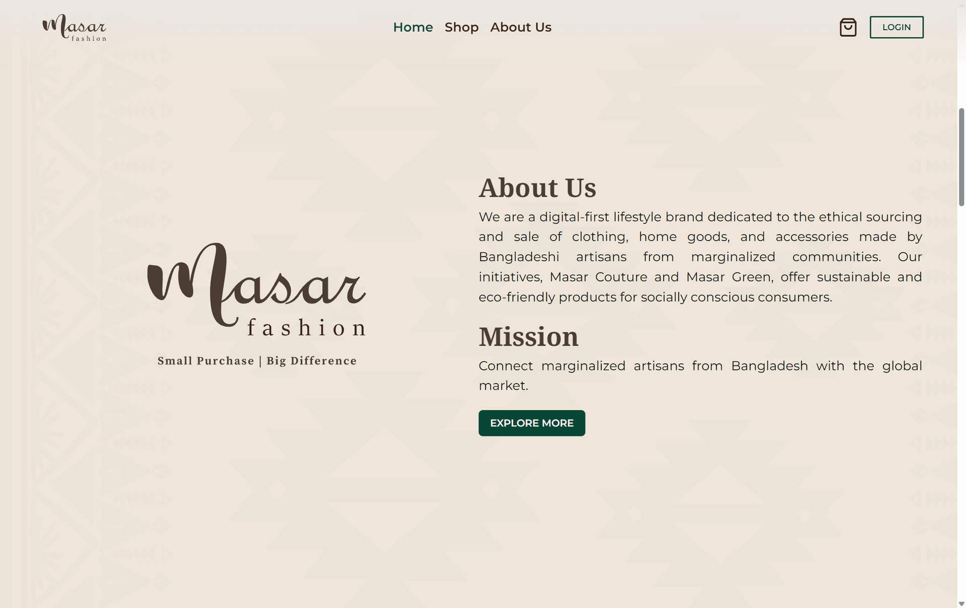 Masar Fashion landscape visual